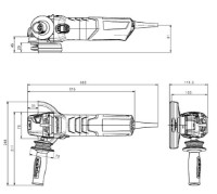 Polizor unghiular Metabo WE 19-125 Q M-Brush (613105000) imaginea #2 — magazin online Desire.md