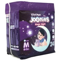 Scutece-chiloți Joonies Magic Nights M 6-11kg 24pcs (856105)