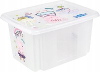 Контейнер для игрушек Keeeper Peppa Pig Transparent (12236001) 15L фото №5 — интернет-магазин Desire.md