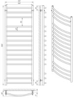 Полотенцесушитель Laris Classic P15 500х1500 фото №4 — интернет-магазин Desire.md