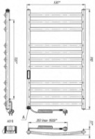 Uscător de prosoape Laris Classic Premium P11 500х900 Elektro L imaginea #4 — magazin online Desire.md