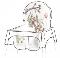 Чехол на стульчик для кормления Keeeper Winnie The Pooh (18501100) White фото №2 — интернет-магазин Desire.md