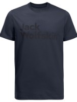 Мужская футболка Jack Wolfskin Essential Logo T M Black, s.M (18095911010)