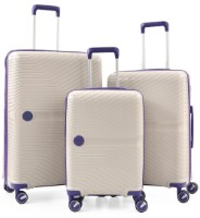 Комплект чемоданов CCS 5239 Set White/Purple