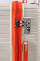 Valiză CCS 5239 L White/Orange imaginea #4 — magazin online Desire.md