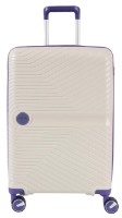 Valiză CCS 5239 L White/Purple