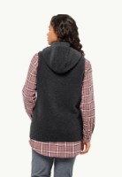 Vesta damă Jack Wolfskin High Curl Long Vest W Black, s.S imaginea #3 — magazin online Desire.md
