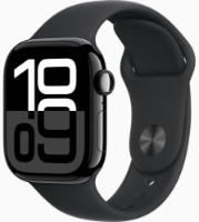 Смарт-часы Apple Watch Series 10 GPS 42mm Jet Black Aluminium Case with Black Sport Band S/M (MWWE3) фото №2 — интернет-магазин Desire.md