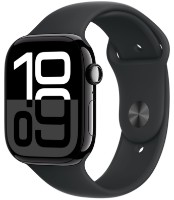 Смарт-часы Apple Watch Series 10 GPS 46mm Jet Black Aluminium Case with Black Sport Band M/L (MWWQ3) фото №2 — интернет-магазин Desire.md
