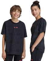 Tricou pentru copii Adidas J Sw Zne T Black/Grey Five/Bright Red, s.128 imaginea #2 — magazin online Desire.md