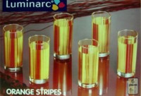 Set de pahari Luminarc Strips Orange (G1964)