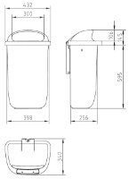 Coș de gunoi Sulo 50L Orange (1052434) imaginea #5 — magazin online Desire.md