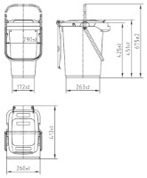Урна Sulo MB25L Yellow (1046043) фото №6 — интернет-магазин Desire.md