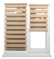 Рулонные шторы Dekora Day Night Rattan Beige 0.70x2.30m