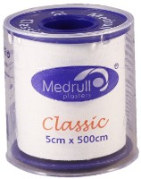 Медицинский пластырь Medrull Classic White 5cm 5m