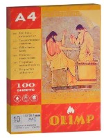 Самоклеящиеся этикетки для принтера Olimp A4/100p 10pcs SP105594