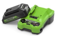 Зарядно устройство и аккумулятор Greenworks GSK24B2