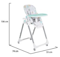Стульчик для кормления Cangaroo Bueno Blue фото №9 — интернет-магазин Desire.md