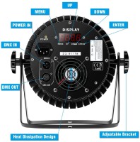 Комплект для освещения Bonaudio B117 Led Par Light Par Can 4in1 RGBW 18 ZQ01061 фото №3 — интернет-магазин Desire.md