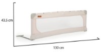 Bariera de siguranță pentru pătuț Moni Linen 130cm Beige imaginea #3 — magazin online Desire.md