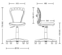 Scaun pentru copii Новый стиль Ministyle White SPR 11 imaginea #4 — magazin online Desire.md