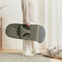 Șezlong pentru bebeluși BabyBjorn Bliss Dark Green Woven Petal Quilt (006140A) imaginea #8 — magazin online Desire.md