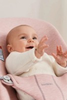 Șezlong pentru bebeluși BabyBjorn Light Pink 3D Jersey (006177A) imaginea #4 — magazin online Desire.md