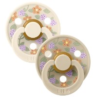 Suzeta BIBS Liberty Colour 2 Pack Strawberries and Cream Ivory Mix 6-18months (12019102)