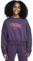 Детская толстовка Nike G Nsw Trend Flc Crp Crew Dark Raisin, s.S фото №2 — интернет-магазин Desire.md