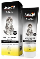 Паста для выведения шерсти AnimAll Vetline Malt Fitopaste 100g