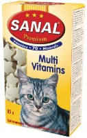 Snackuri pentru pisici Sanal Premium Multi Vitamins 50g