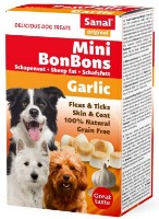 Snackuri pentru câini Sanal Mini Bonbons Garlic 150g