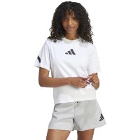 Tricou de dame Adidas W Z.N.E. Tee White, s.XL imaginea #2 — magazin online Desire.md