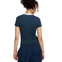 Tricou de dame Nike W Nsw Nk Chll Knt Md Crp Wrs Armoury Navy/White, s.XL imaginea #2 — magazin online Desire.md