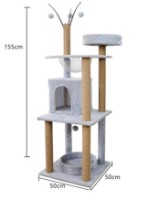 Ansamblu pentru pisici Cat Tree 523 Grey imaginea #2 — magazin online Desire.md