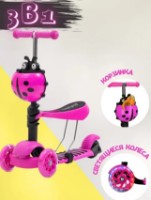 Trotinetă 4Play Lady Bug Pink imaginea #3 — magazin online Desire.md