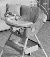 Scaun de masa 4Play Transformer Grey imaginea #8 — magazin online Desire.md