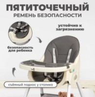 Scaun de masa 4Play Transformer Grey imaginea #3 — magazin online Desire.md