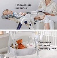 Scaun de masa 4Play Leaves Dark Blue imaginea #6 — magazin online Desire.md