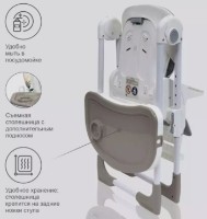 Scaun de masa 4Play Leaves Grey imaginea #4 — magazin online Desire.md