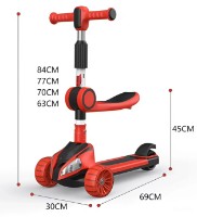 Trotinetă 4Play Headlights Red imaginea #3 — magazin online Desire.md