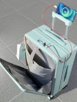 Valiză NovaBag Madison Arctic Blue S imaginea #4 — magazin online Desire.md