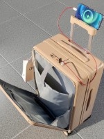 Valiză NovaBag Madison Coral Pink S imaginea #3 — magazin online Desire.md