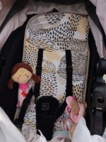 Salteluța pentru carucior Kikka Boo Leaves Pink (31108040085) imaginea #3 — magazin online Desire.md