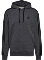 Мужская толстовка Adidas Hoodie 3 Stripes Fleece Dark Grey Heather/Black, s.L фото №1 — интернет-магазин Desire.md