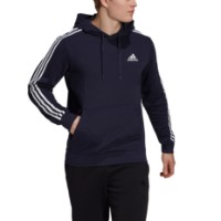 Мужская толстовка Adidas Hoodie 3 Stripes Fleece Legend Ink/White, s.L фото №2 — интернет-магазин Desire.md