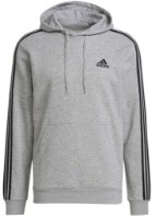 Hanorac pentru bărbați Adidas Hoodie 3 Stripes Fleece Medium Grey Heather/Black, s.M imaginea #1 — magazin online Desire.md