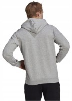 Hanorac pentru bărbați Adidas Hoodie 3 Stripes Fleece Medium Grey Heather/Black, s.M imaginea #3 — magazin online Desire.md