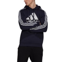 Hanorac pentru bărbați Adidas Hoodie Box Logo 3S Fleece Legend Ink/White, s.L imaginea #2 — magazin online Desire.md