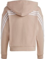 Hanorac pentru copii Adidas Future Icons 3-Stripes Full-zip Hooded Track Top Wonder Taupe/White, s.140 imaginea #2 — magazin online Desire.md